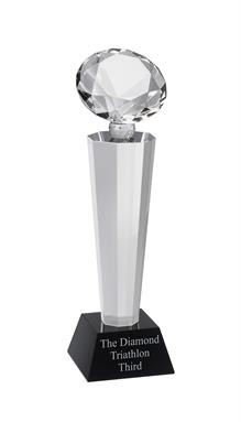 AC150A Engraved Optical Crystal Diamond